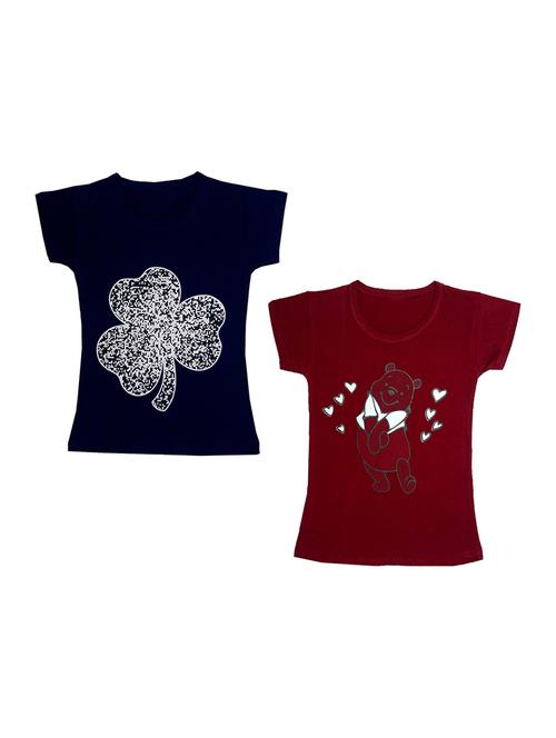 round neck solid regular combo tee - 18832155 - Very Small Image - 1