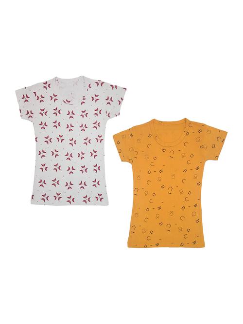 round neck printed regular combo top - 18832214 - Very Small Image - 1