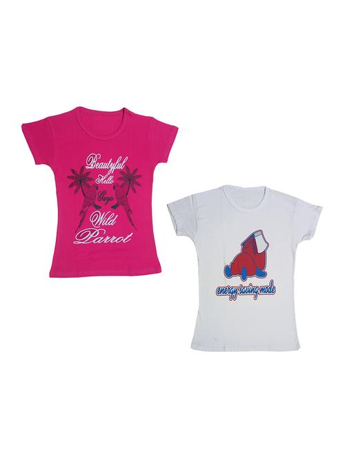 round neck printed regular combo top - 18832236 - Very Small Image - 1