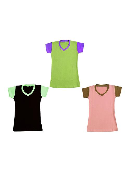 v neck solid regular top - 18832240 - Very Small Image - 1