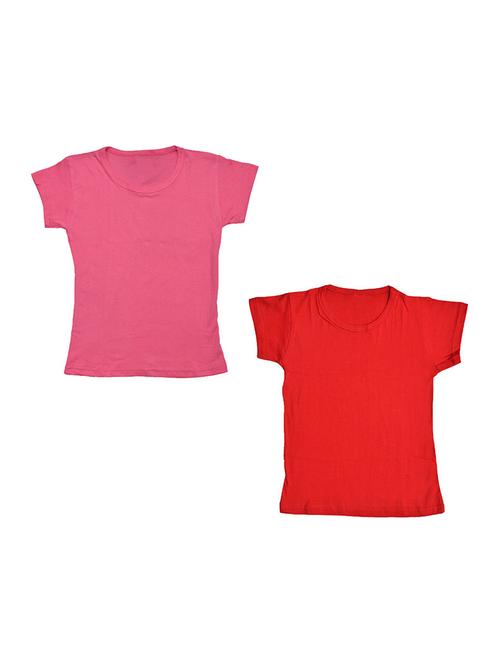 round neck solid regular combo top - 18832267 - Very Small Image - 1