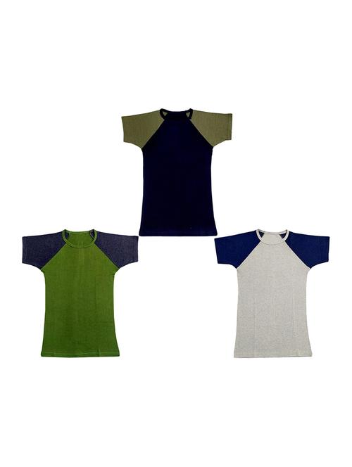round neck solid regular combo top - 18832285 - Very Small Image - 1