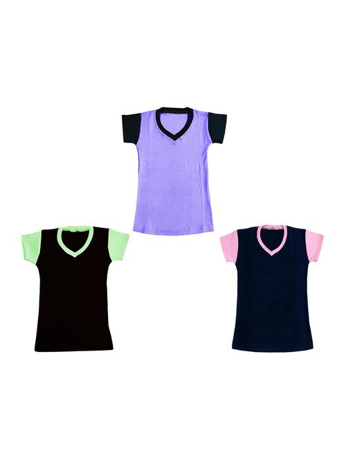 v neck solid regular top - 18832294 - Very Small Image - 1