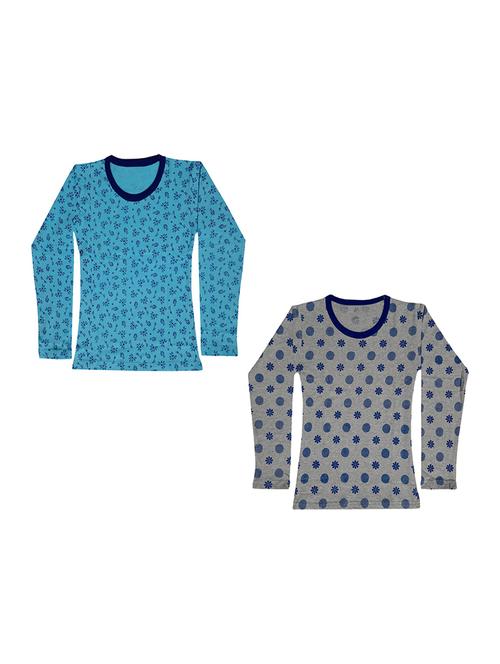 round neck printed regular combo top - 18832297 - Very Small Image - 1