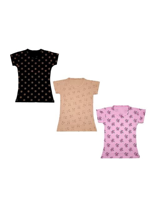 round neck printed regular combo top - 18832300 - Very Small Image - 1