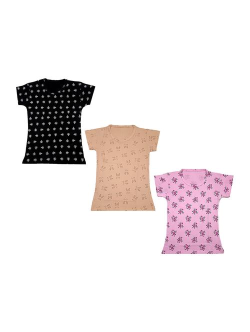 round neck printed regular combo top - 18832315 - Very Small Image - 1