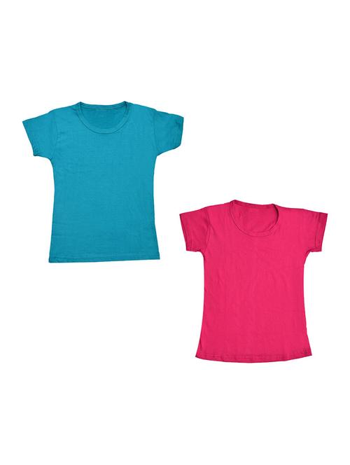 round neck solid regular combo top - 18832318 - Very Small Image - 1