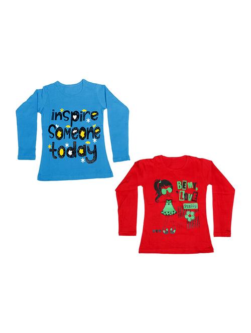 round neck printed regular combo top - 18832326 - Very Small Image - 1