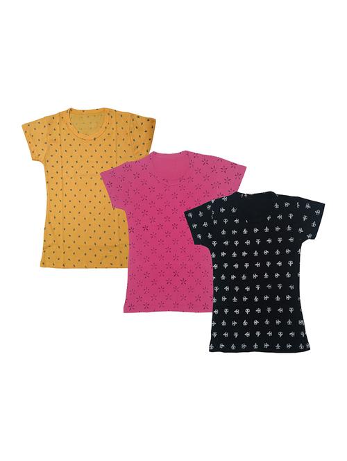 round neck printed regular combo top - 18832333 - Very Small Image - 1