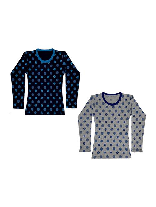 round neck printed regular combo top - 18832343 - Very Small Image - 1