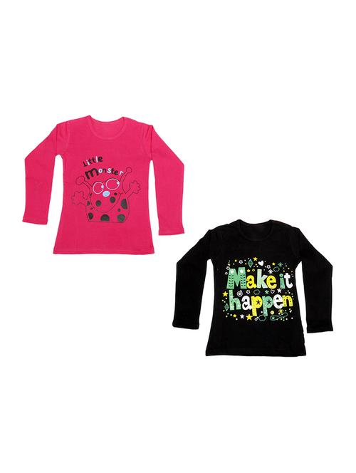 round neck printed regular combo top - 18832348 - Very Small Image - 1