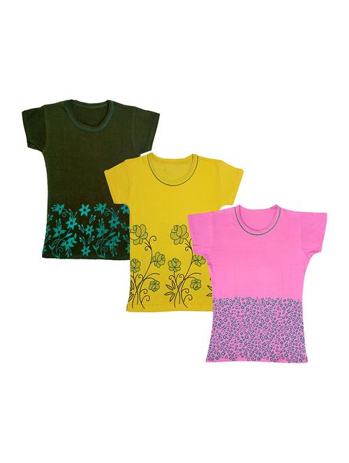 round neck printed regular combo top - 18832373 - Very Small Image - 1