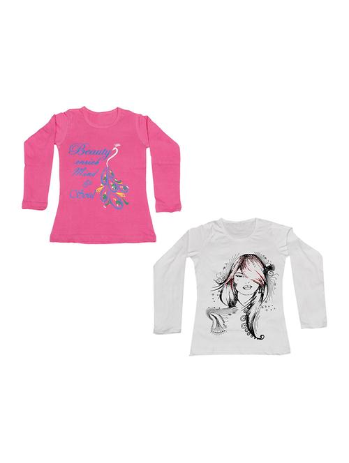 round neck printed regular combo top - 18832385 - Very Small Image - 1