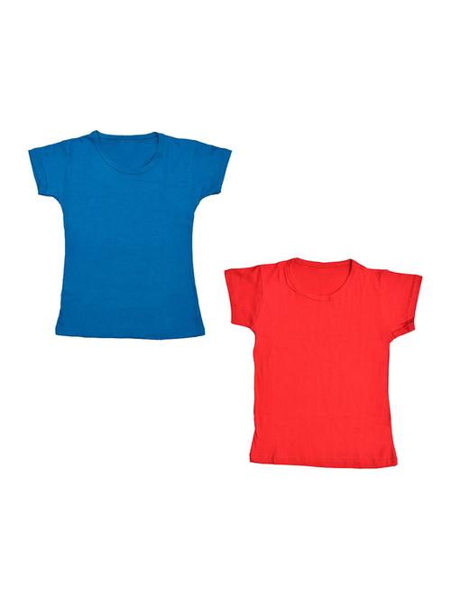 round neck solid regular combo top - 18832419 - Very Small Image - 1