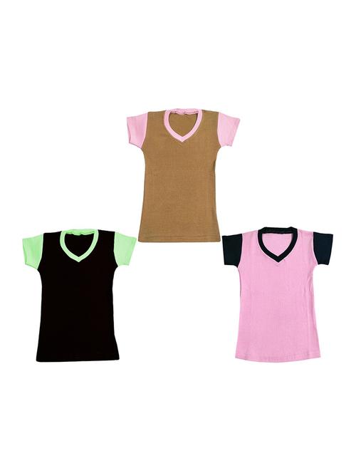 v neck solid regular top - 18832442 - Very Small Image - 1