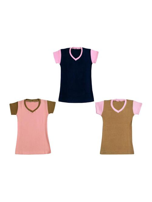 v neck solid regular top - 18832464 - Very Small Image - 1