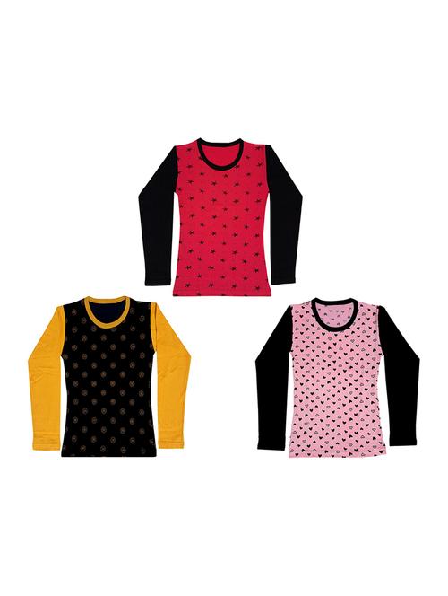 round neck printed regular combo top - 18832505 - Very Small Image - 1