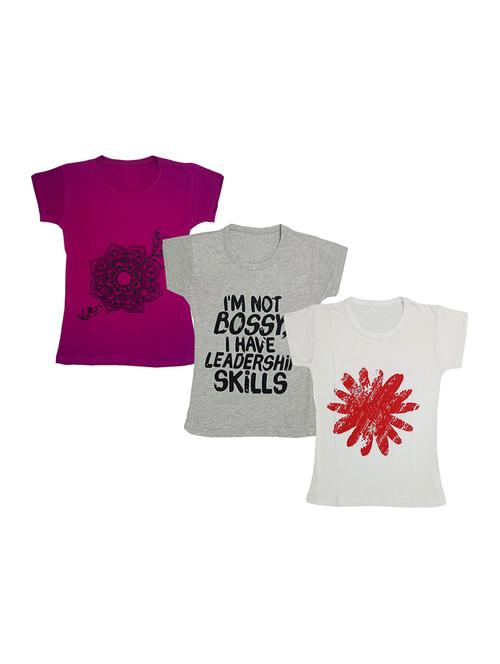 round neck printed regular combo top - 18832516 - Very Small Image - 1