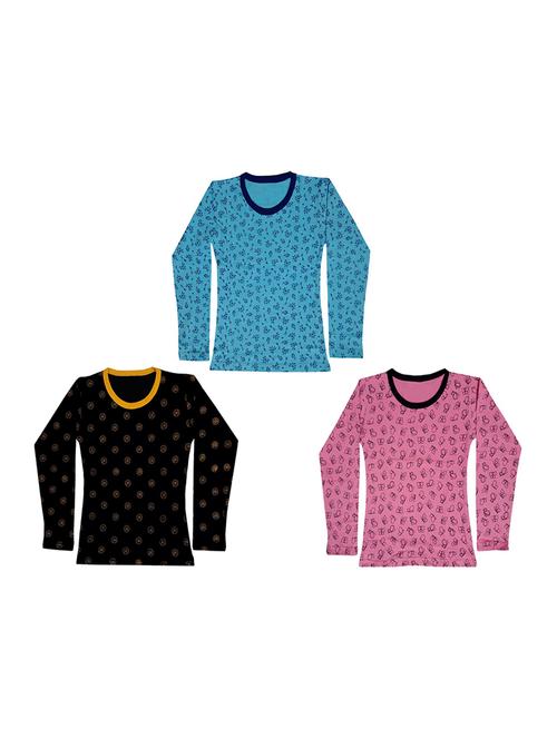 round neck printed regular combo top - 18832517 - Very Small Image - 1