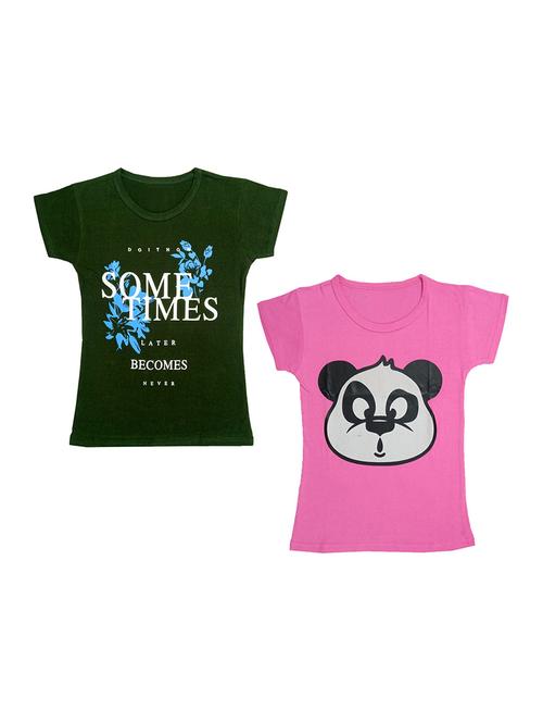 round neck printed regular combo top - 18832525 - Very Small Image - 1