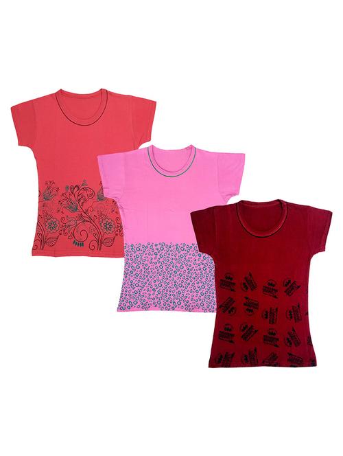 combo pack of cotton t-shirt - 18833300 - Very Small Image - 1