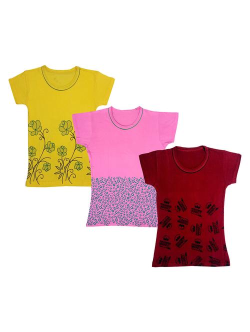 multi colored polyester combo t-shirt - 18835368 - Very Small Image - 1