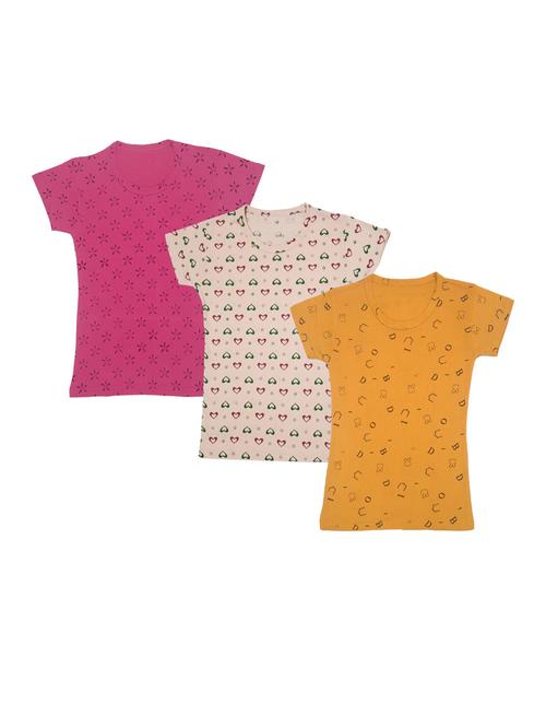 multi colored polyester combo t-shirt - 18835380 - Very Small Image - 1