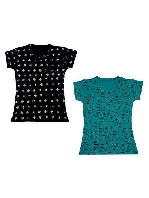 multi colored combo cotton t-shirt - 18835424 - Very Small Image - 1