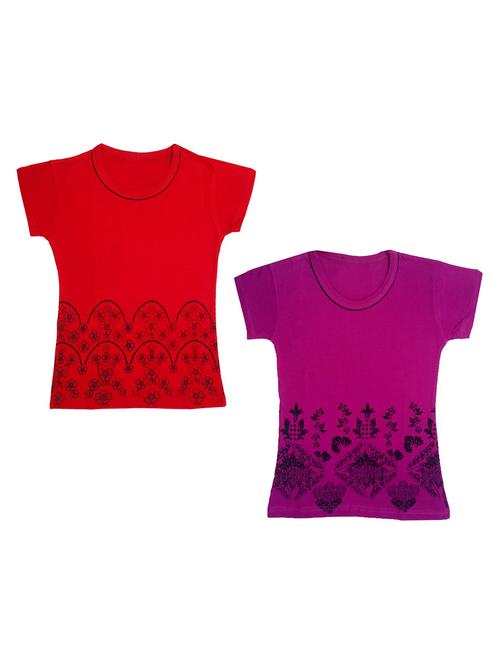 multi colored combo cotton t-shirt - 18835434 - Very Small Image - 1