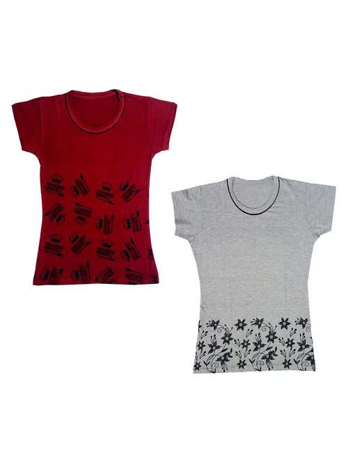 multi colored combo cotton t-shirt - 18835450 - Very Small Image - 1
