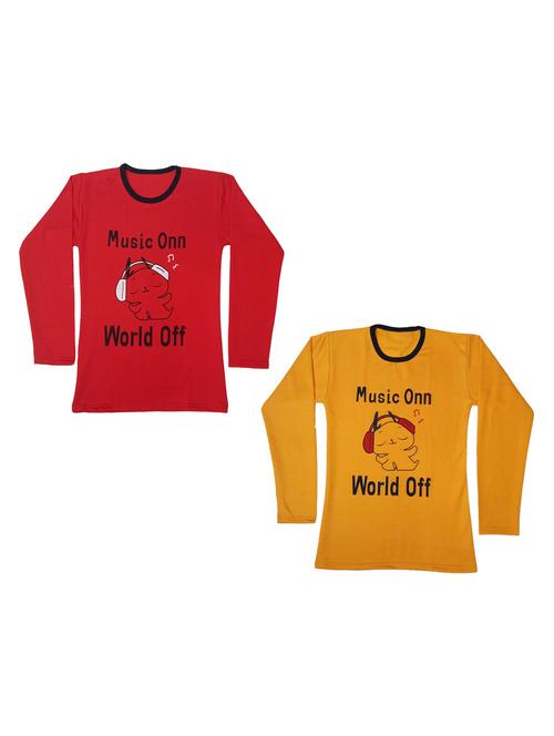 multi colored combo cotton t-shirt - 18835472 - Very Small Image - 1