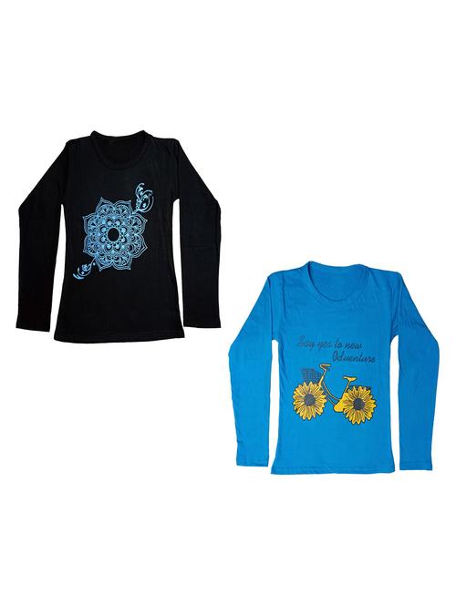 multi colored combo cotton t-shirt - 18835505 - Very Small Image - 1