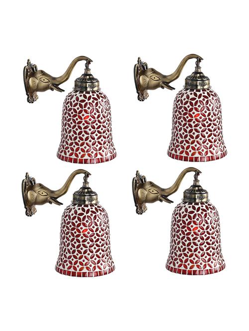 led compliable designer glass wall lamp/ night lamp q1, pack of 4 - 18835647 - Very Small Image - 1