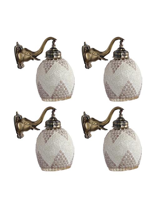 led compliable designer glass wall lamp/ night lamp r1, pack of 4 - 18835650 - Very Small Image - 1