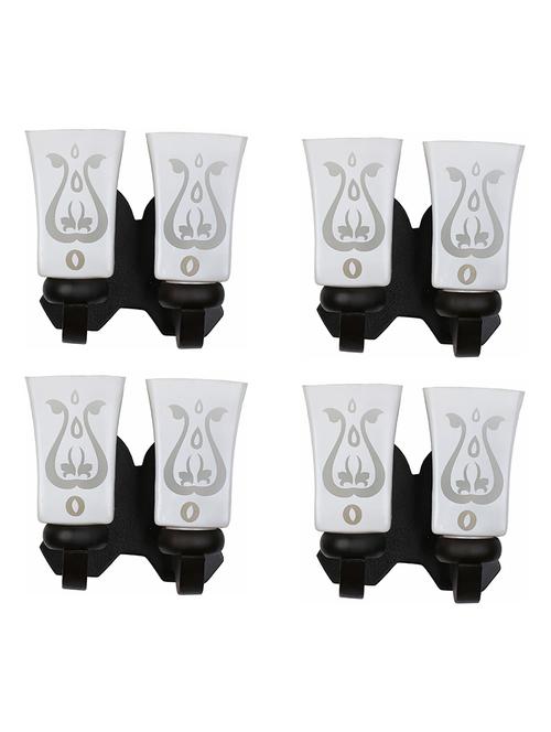 led compactable wood & glass wall lamp light - ai1, pack of 4 - 18835679 - Very Small Image - 1