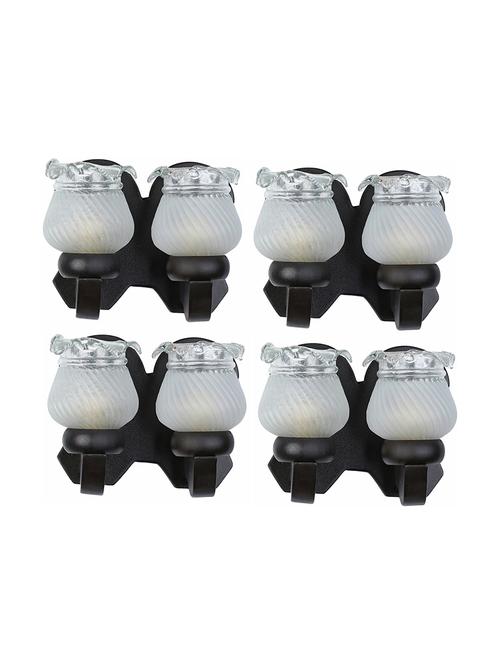 led compactable wood & glass wall lamp light - ca1, pack of 4 - 18835762 - Very Small Image - 1