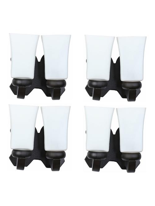 led compactable wood & glass wall lamp light - cc1, pack of 4 - 18835768 - Very Small Image - 1