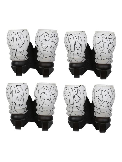 led compactable wood & glass wall lamp light - cm1, pack of 4 - 18835796 - Very Small Image - 1