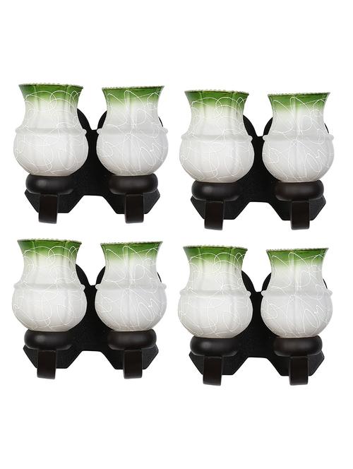 led compactable wood & glass wall lamp light - cn1, pack of 4 - 18835799 - Very Small Image - 1