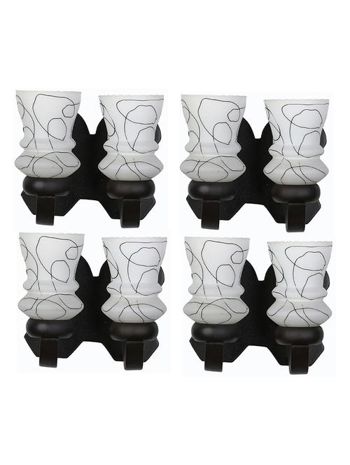 led compactable wood & glass wall lamp light - cp1, pack of 4 - 18835804 - Very Small Image - 1