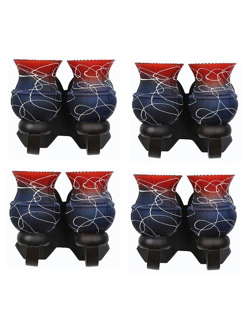 led compactable wood & glass wall lamp light - cq1, pack of 4 - 18835805 - Very Small Image - 1