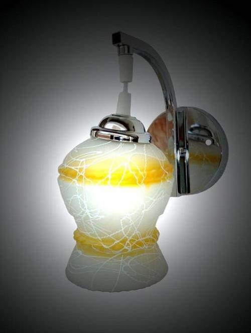 stylish wall lamp/ night lamp light of designer glass shade - a8 - 18835933 - Very Small Image - 1