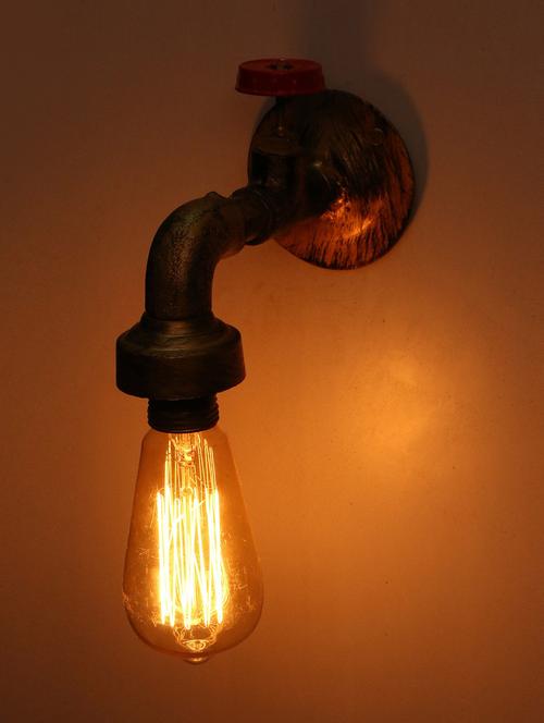 vintage tap wall lamp light with filament bulb white - 18836114 - Very Small Image - 1