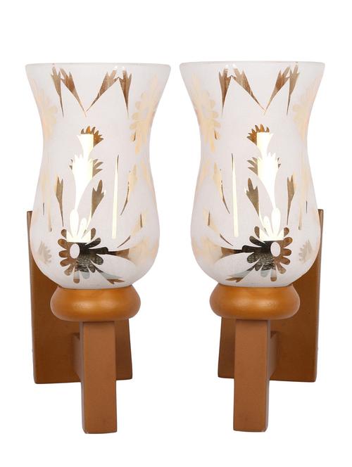 new designer decorative glass wall lamp with unique stylish fitting and all fitting & fixture (set of two) dn4p76 - 18836380 - Very Small Image - 1
