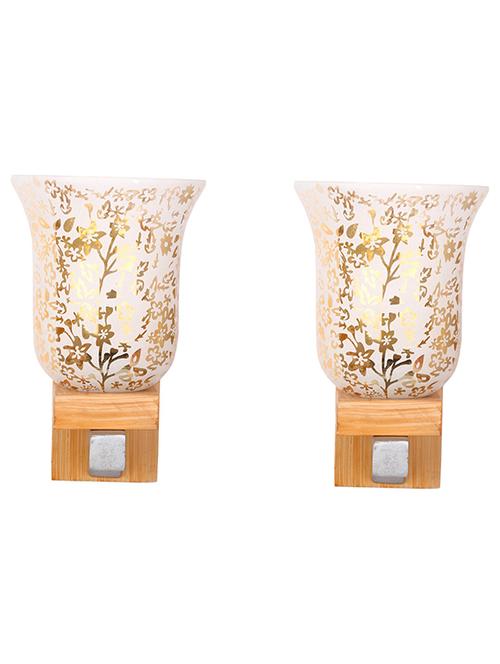 new designer decorative glass wall lamp with unique stylish fitting and all fitting & fixture (set of two) dn4p78 - 18836388 - Very Small Image - 1