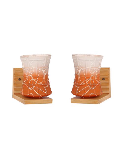 new designer decorative glass wall lamp with unique stylish fitting and all fitting & fixture (set of two) dn4p90 - 18836420 - Very Small Image - 1