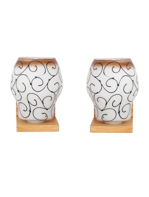 new designer decorative glass wall lamp with unique stylish fitting and all fitting & fixture (set of two) dn4p94 - 18836436 - Very Small Image - 1