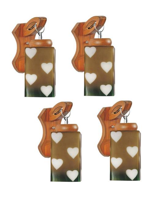 sconce wall lamp/ night lamp -a36, wood, glass, pack of 4 - 18836501 - Very Small Image - 1