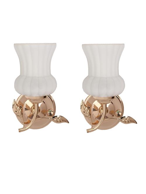 designer glass & metal sconce wall lamp light - a31, pack of 2 - 18836544 - Very Small Image - 1