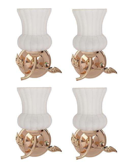 designer glass & metal sconce wall lamp light - a32, pack of 4 - 18836545 - Very Small Image - 1